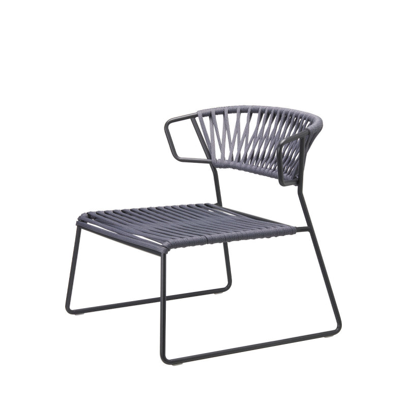 POLTRONA LISA LOUNGE FILO' CORDA NAUTICA MADE IN ITALY SCAB DESIGN