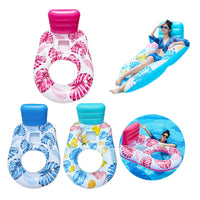 Trade Shop - Poltrona Lounge Gonfiabile Galleggiante Con Portabicchieri Piscina 170x110cm 628534 -