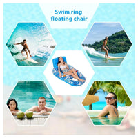 Trade Shop - Poltrona Lounge Gonfiabile Galleggiante Con Portabicchieri Piscina 170x110cm 628534 -