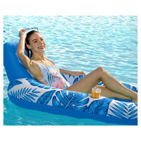 Trade Shop - Poltrona Lounge Gonfiabile Galleggiante Con Portabicchieri Piscina 170x110cm 628534 -