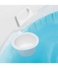 Poltrona Materassino Gonfiabile 2 Posti Con Schienale E Portabibite Mare         