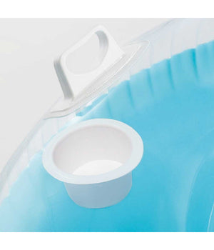 Poltrona Materassino Gonfiabile 2 Posti Con Schienale E Portabibite Mare         