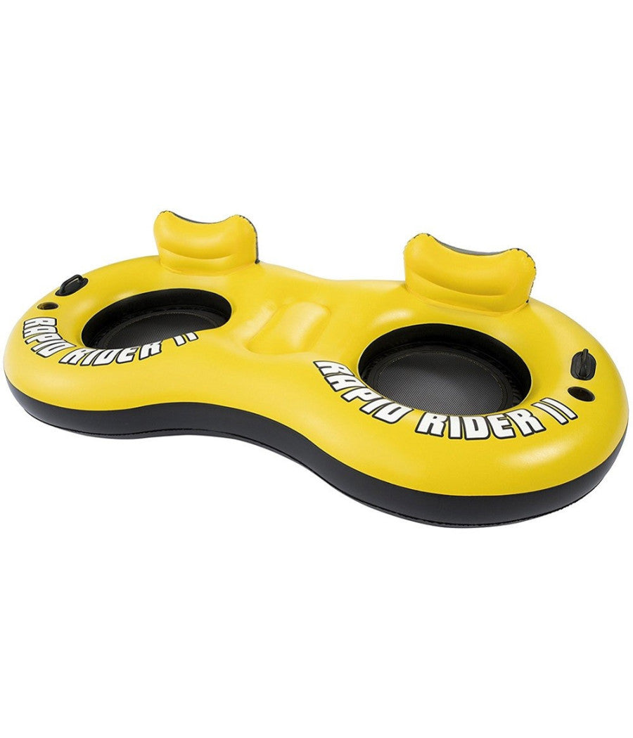 Poltrona Materassino Gonfiabile 2 Posti Con Schienale Rete Portabibite 259x135x50cm         