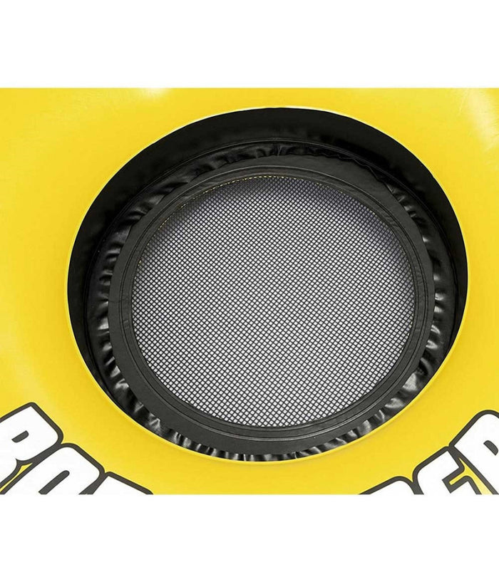 Poltrona Materassino Gonfiabile 2 Posti Con Schienale Rete Portabibite 259x135x50cm         