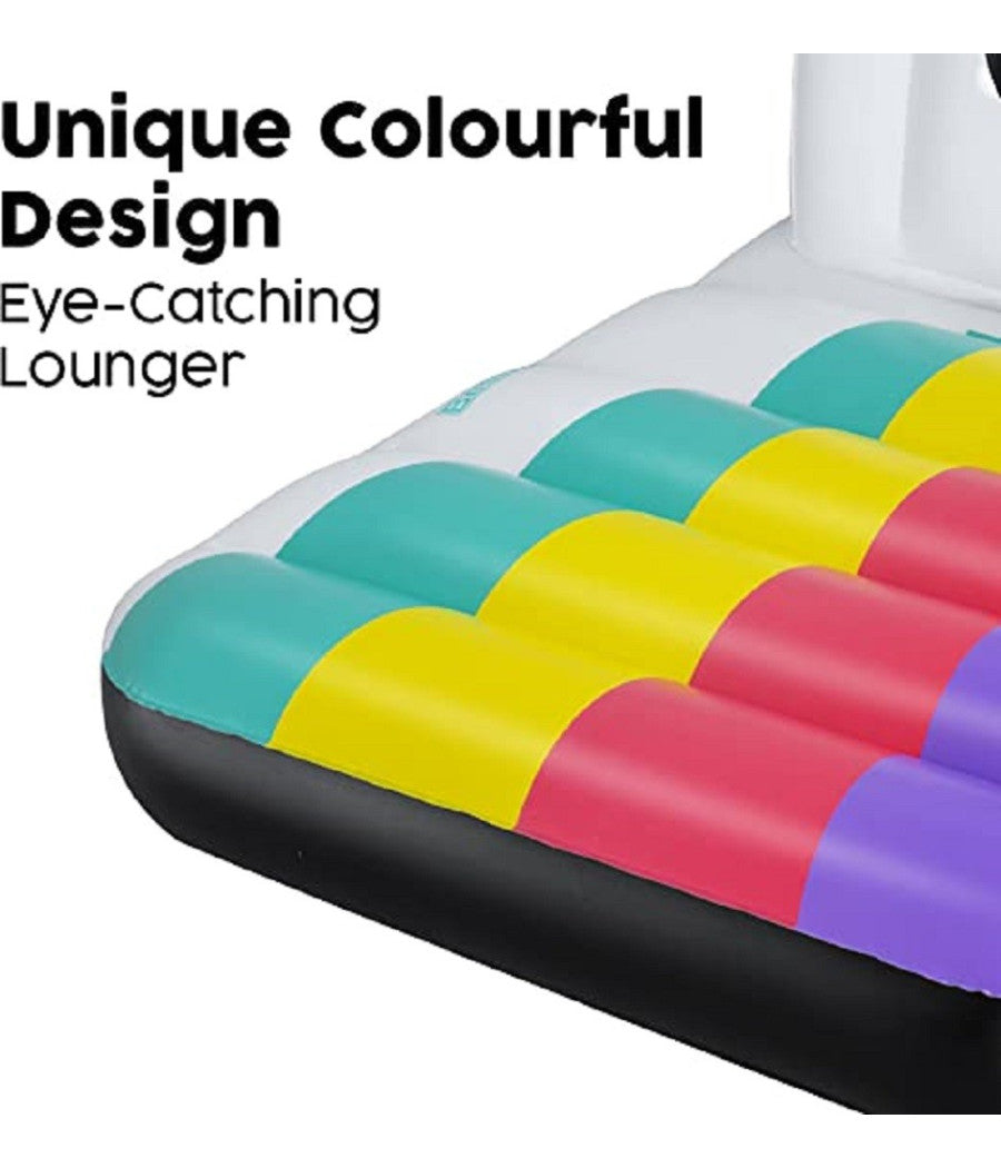 Poltrona Materassino Gonfiabile Fashion Polaroid Vintage 127x102cm Piscina 43656         