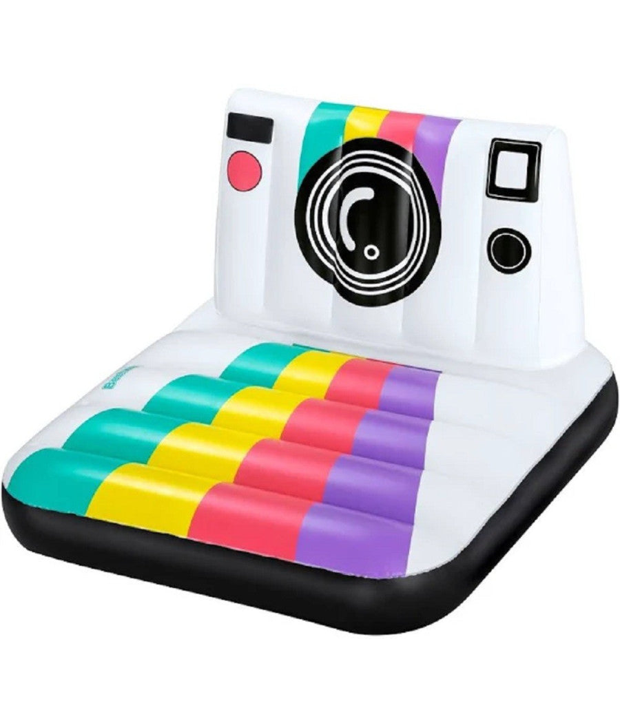 Poltrona Materassino Gonfiabile Fashion Polaroid Vintage 127x102cm Piscina 43656         