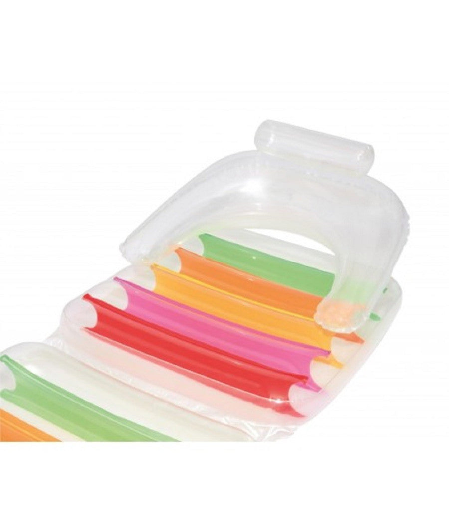 Poltrona Materassino Pieghevole 201x89cm High Fashion Folding Louge Schienale 43023         