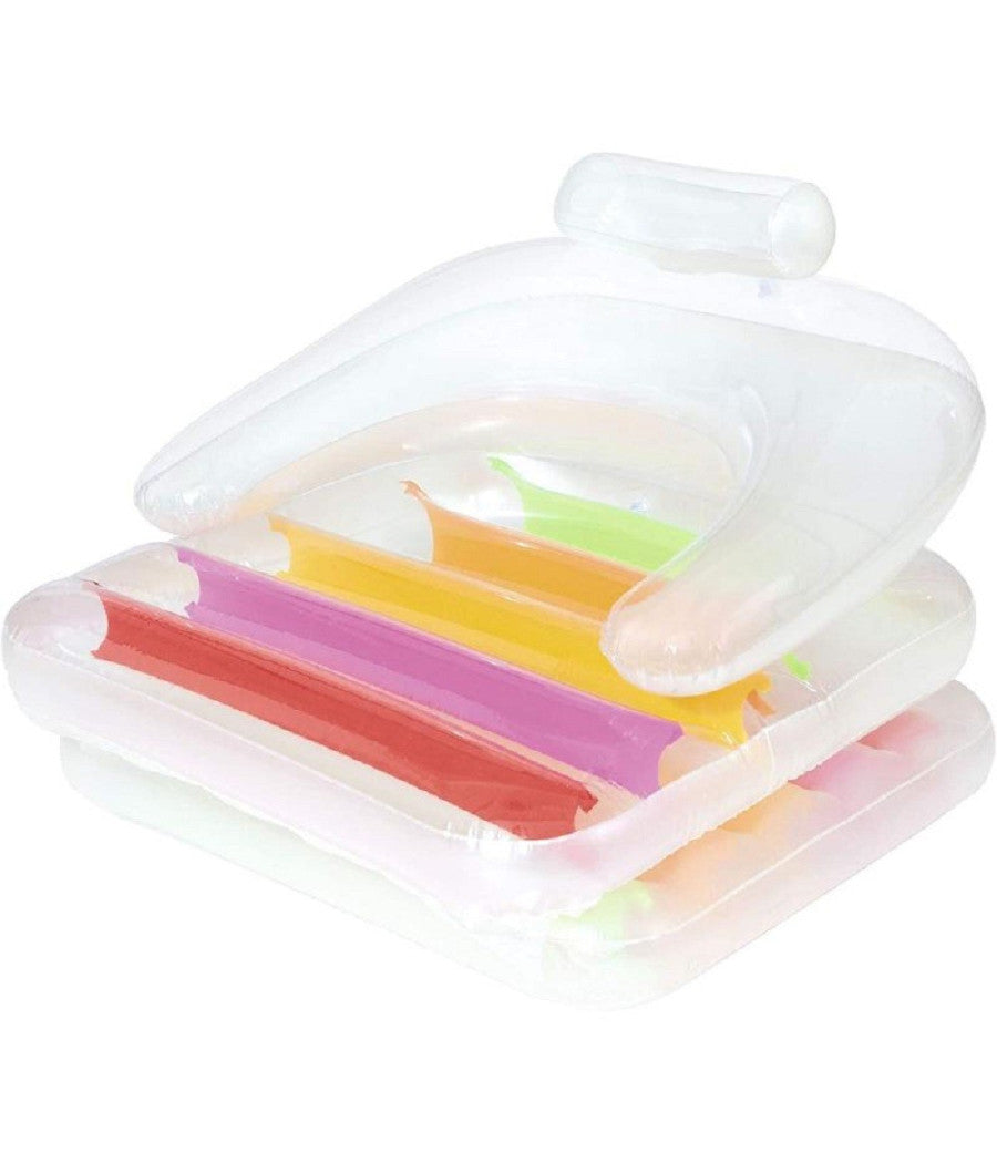 Poltrona Materassino Pieghevole 201x89cm High Fashion Folding Louge Schienale 43023         