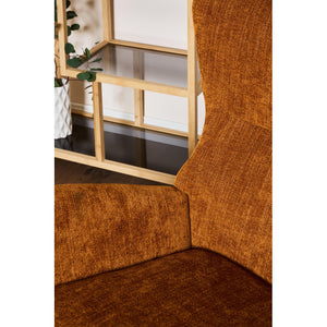 Poltrona Melania In Tessuto Ocra Dimensione 79x71x98cm