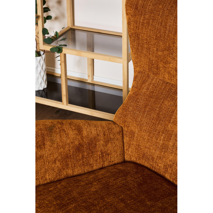 Poltrona Melania In Tessuto Ocra Dimensione 79x71x98cm