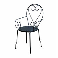 Poltrona metallo new old antracite chiaro cm49x48h43/59/90