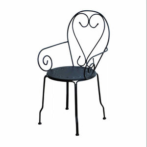 Poltrona metallo new old antracite chiaro cm49x48h43/59/90