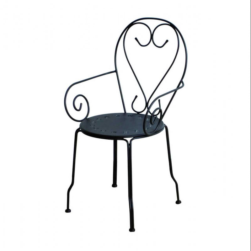 Poltrona metallo new old antracite chiaro cm49x48h43/59/90