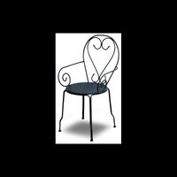 Poltrona metallo new old antracite chiaro cm49x48h43/59/90