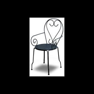 Poltrona metallo new old antracite chiaro cm49x48h43/59/90