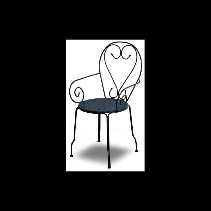 Poltrona metallo new old antracite chiaro cm49x48h43/59/90