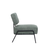 Poltrona Morgana Tessuto Millerighe Verde