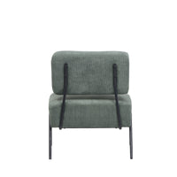 Poltrona Morgana Tessuto Millerighe Verde