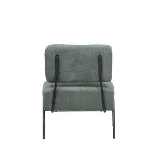 Poltrona Morgana Tessuto Millerighe Verde