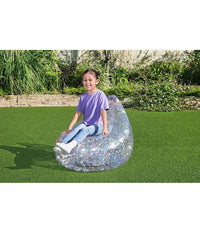 Poltrona Poltroncina Gonfiabile Glitter Dream 72x72x64cm 2 Camera Ad Aria 75105         