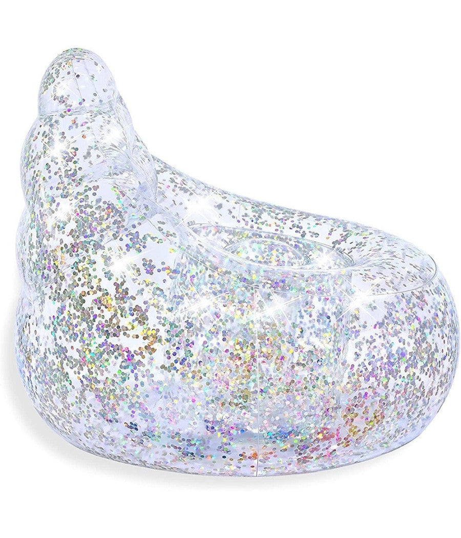 Poltrona Poltroncina Gonfiabile Glitter Dream 72x72x64cm 2 Camera Ad Aria 75105         