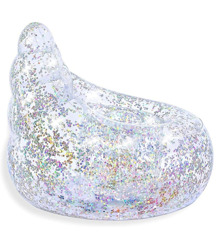 Poltrona Poltroncina Gonfiabile Glitter Dream 72x72x64cm 2 Camera Ad Aria 75105         