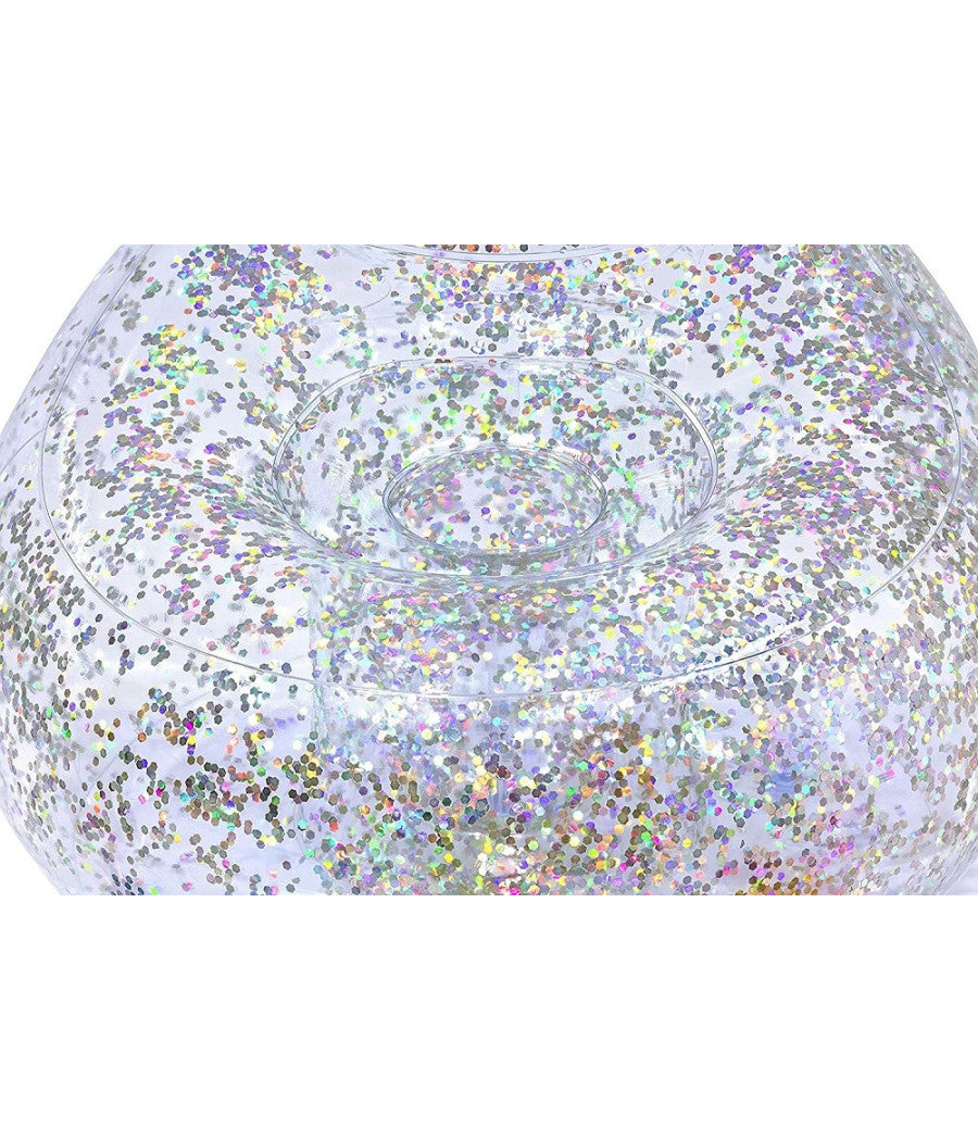 Poltrona Poltroncina Gonfiabile Glitter Dream 72x72x64cm 2 Camera Ad Aria 75105         