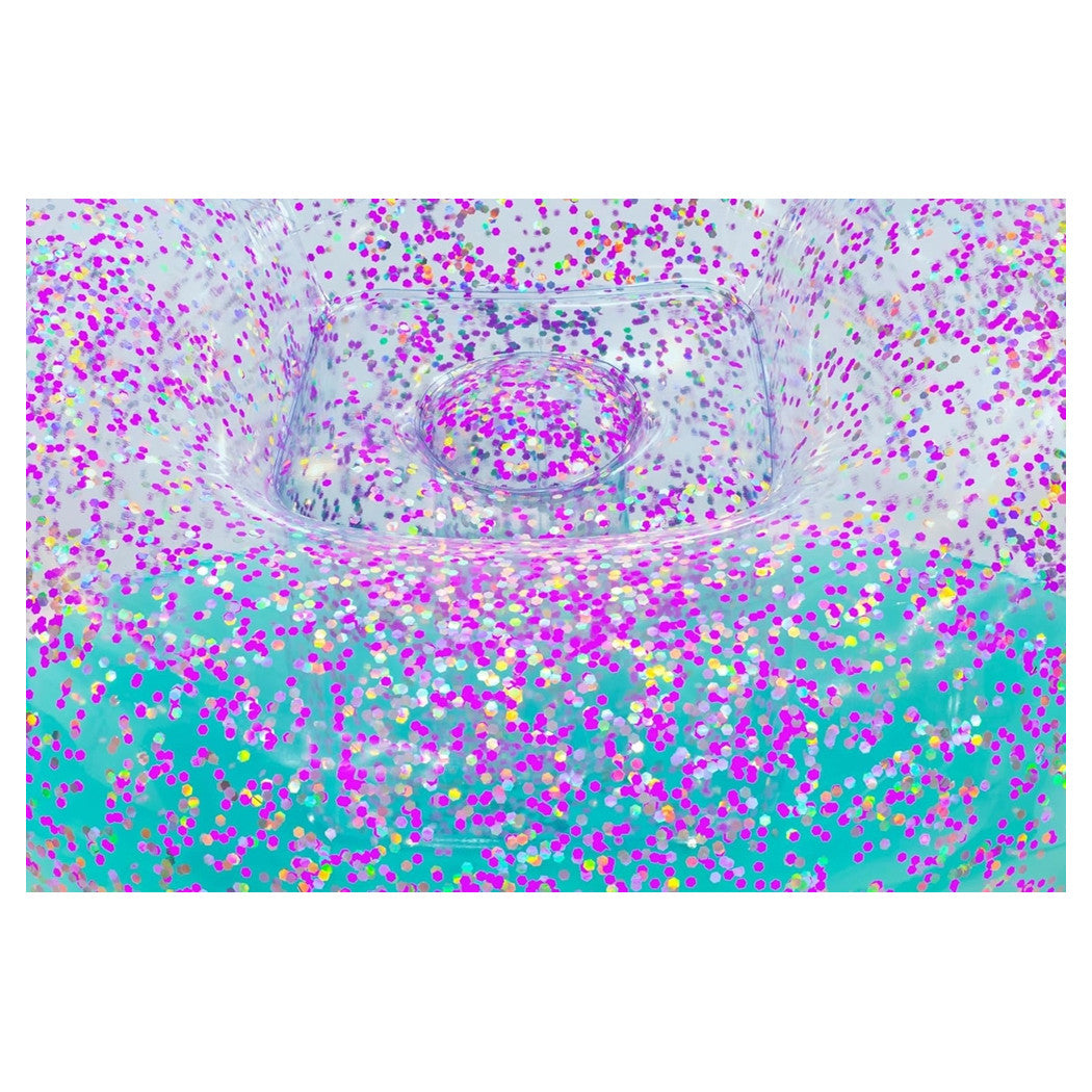 Trade Shop - Poltrona Pouf Gonfiabile Glitter Dream Per Bambini +6 Anni 114 X 112 X 66 Cm 75115 -