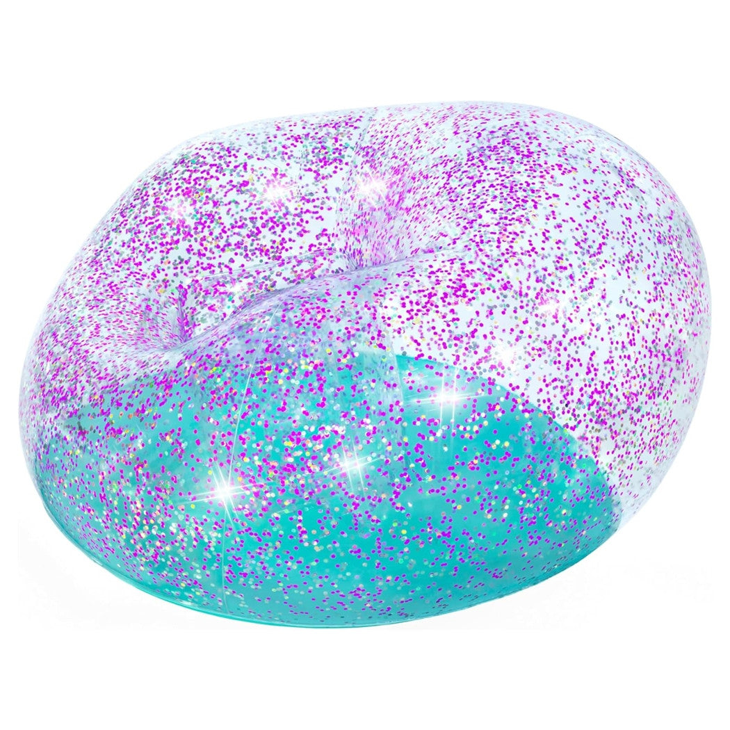 Trade Shop - Poltrona Pouf Gonfiabile Glitter Dream Per Bambini +6 Anni 114 X 112 X 66 Cm 75115 -