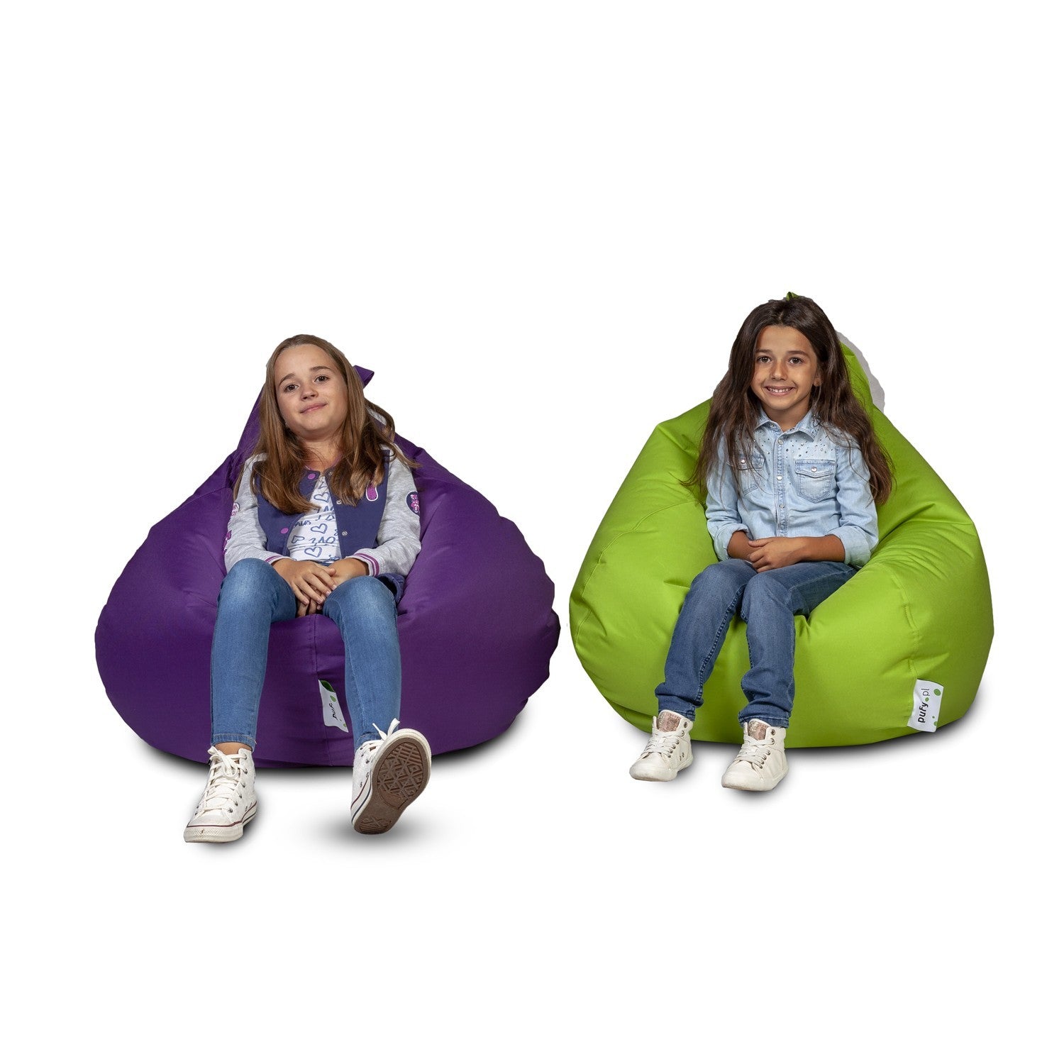 Poltrona pouf sacco oscar in poliestere con maniglia
