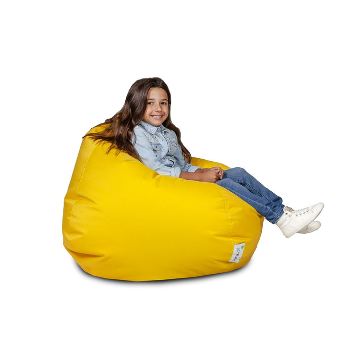 Poltrona pouf sacco oscar in poliestere con maniglia