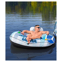 Trade Shop - Poltrona Rapid Rider Ultra Gonfiabile Con Maniglie Portabicchiere Refrigeratore 43726 -