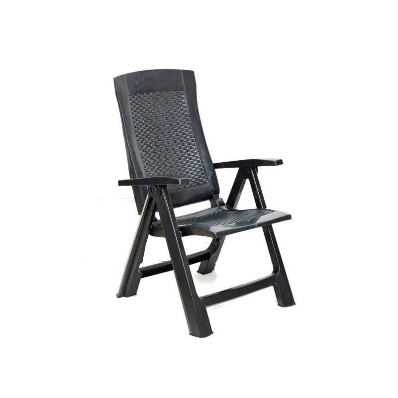 Poltrona Rattan Pieghevole Gold Antracite Progarden