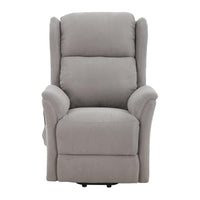 Poltrona Relax 2 Motori Thelma In Tessuto Grigio Medio