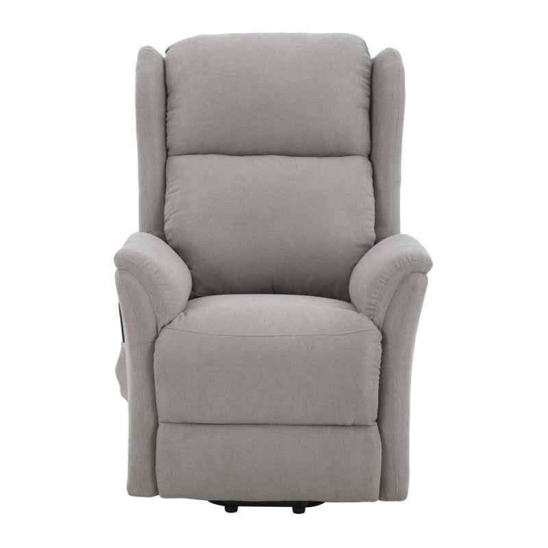 Poltrona Relax 2 Motori Thelma In Tessuto Grigio Medio