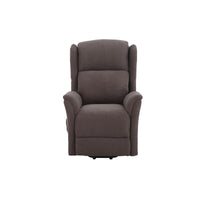 Poltrona Relax 2 Motori Thelma In Tessuto Marrone