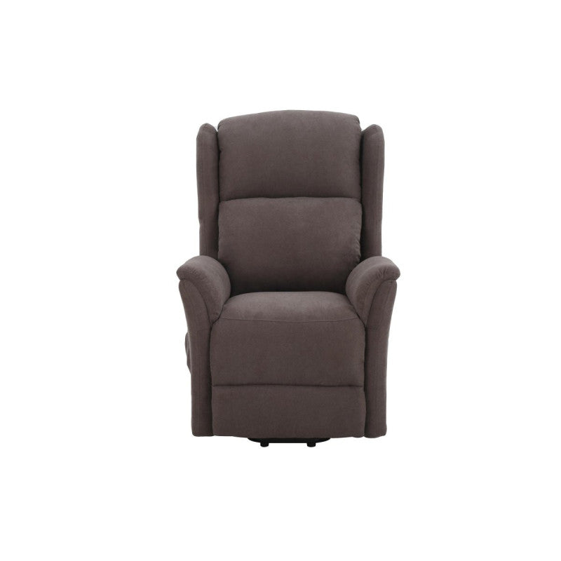Poltrona Relax 2 Motori Thelma In Tessuto Marrone