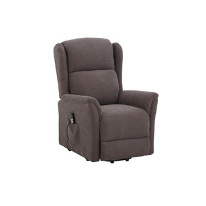 Poltrona Relax 2 Motori Thelma In Tessuto Marrone