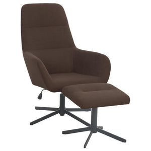 Poltrona Relax Arisa Con Sgabello Poggiapiedi Marrone