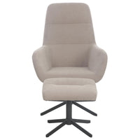 Poltrona Relax Arisa Con Sgabello Poggiapiedi Tortora