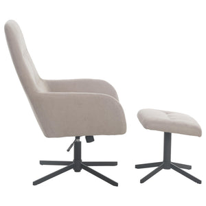 Poltrona Relax Arisa Con Sgabello Poggiapiedi Tortora