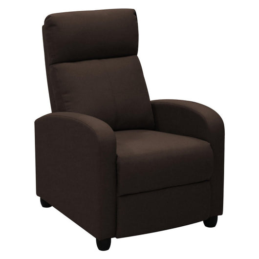 Poltrona Relax Desa Tessuto Marrone Scuro 87x69x100