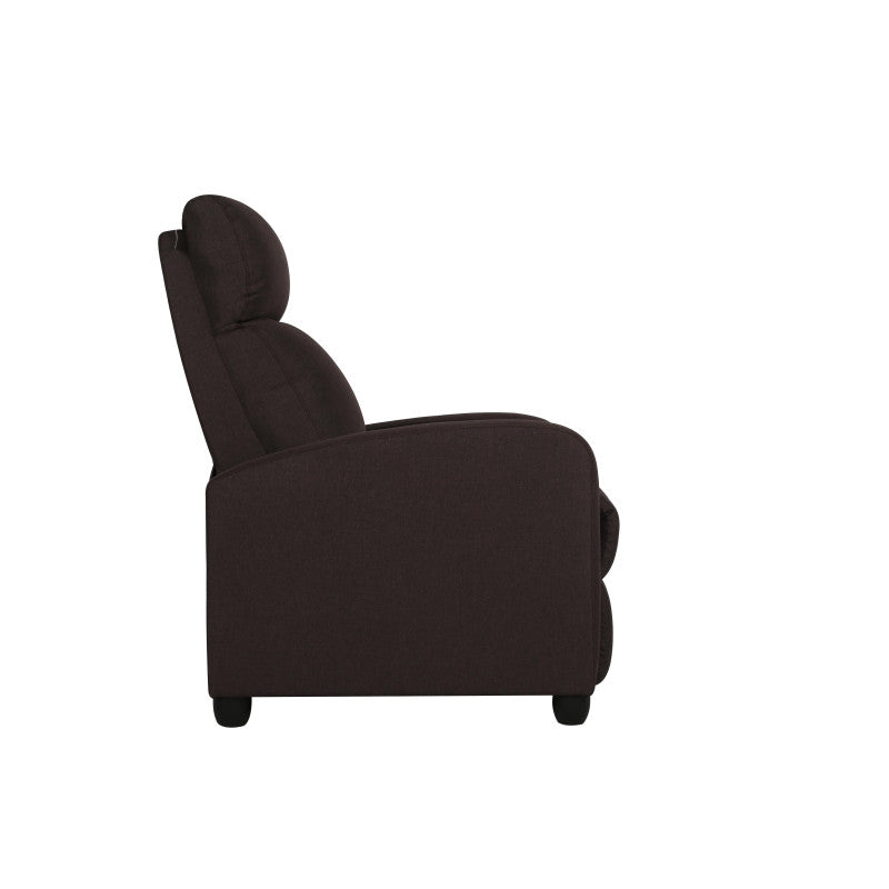 Poltrona Relax Desa Tessuto Marrone Scuro 87x69x100