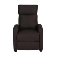 Poltrona Relax Desa Tessuto Marrone Scuro 87x69x100