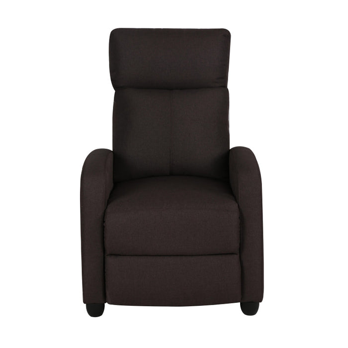 Poltrona Relax Desa Tessuto Marrone Scuro 87x69x100