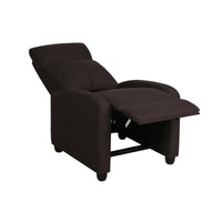 Poltrona Relax Desa Tessuto Marrone Scuro 87x69x100
