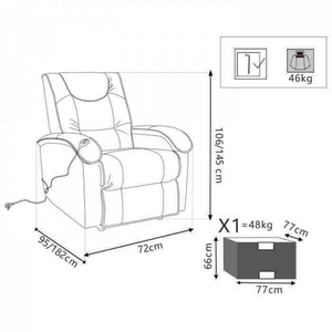 POLTRONA RELAX ELETTRICA RECLINABILE