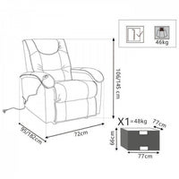 POLTRONA RELAX ELETTRICA RECLINABILE