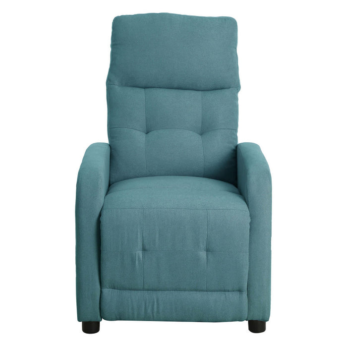 Poltrona Relax Emily In Tessuto Poliestere Colore Blu Avio