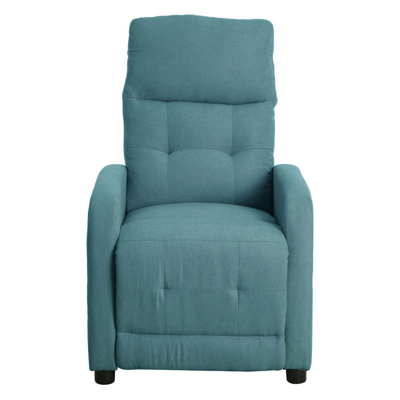 Poltrona Relax Emily In Tessuto Poliestere Colore Blu Avio